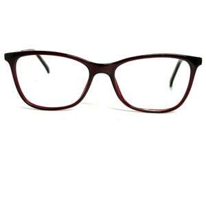 Advantage W920 Wine Red Cat Eye Eyeglass Frames with Rhinestone Detail 53-17-140